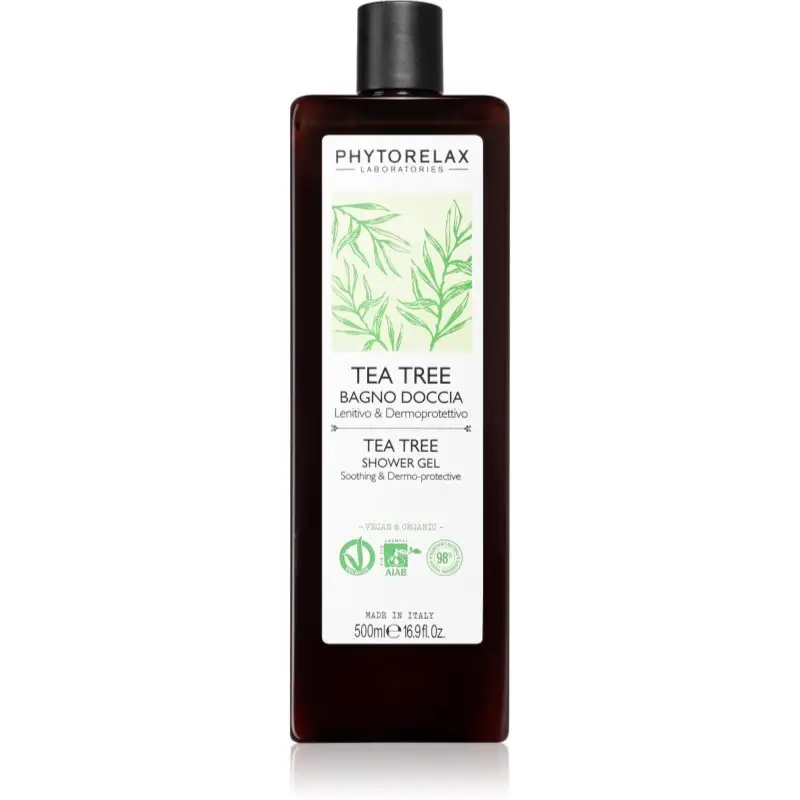 Phytorelax Laboratories Tea Tree gel de dus reconfortant cu ulei din arbore de ceai 500 ml