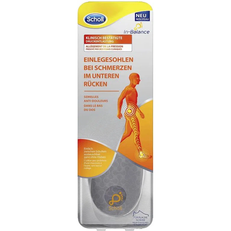 Scholl Branțuri ortopedice pentru pantofi In-Balance (Lower Back Insole) 1 pereche Large