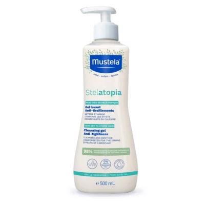 Mustela Gel de duș pentru copii pentru piele extrem de uscată Stelatopia (Cleansing Gel) 500 ml