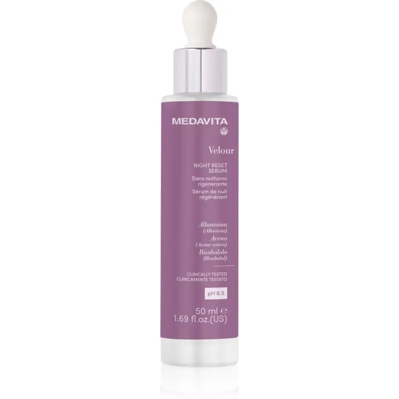 Medavita Velour Night Reset Serum ser revigorant pentru față și scalp 50 ml