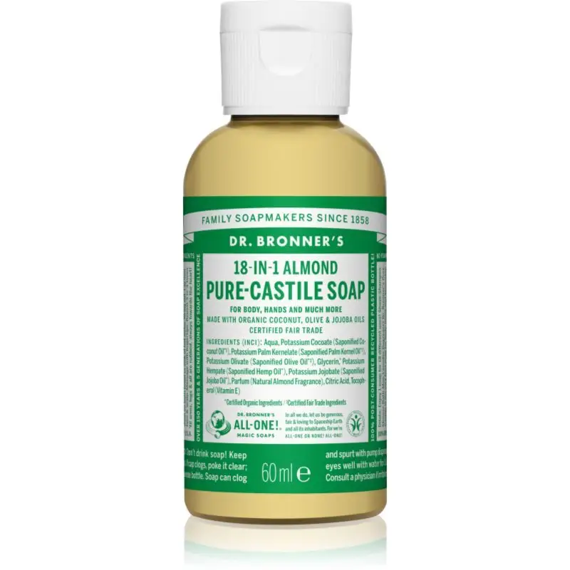 Dr. Bronner’s Almond săpun lichid universal 60 ml