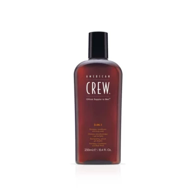 american Crew Produs multifuncțional pentru păr și corp (3-in-1 Shampoo, Conditioner And Body Wash) 1000 ml
