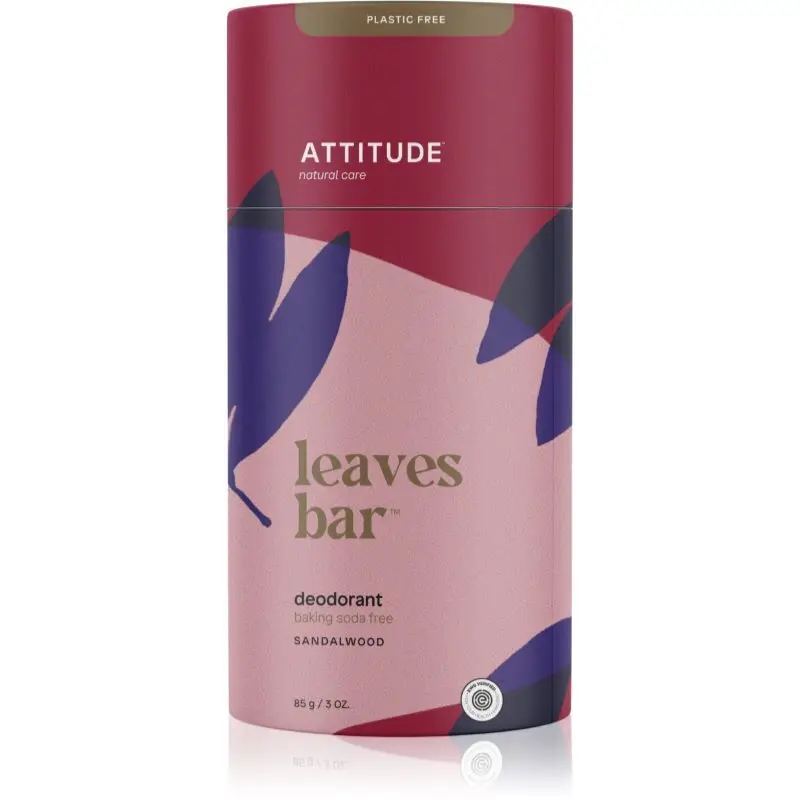 Attitude Leaves Bar Sandalwood deodorant fără conținut săruri de aluminiu 85 g