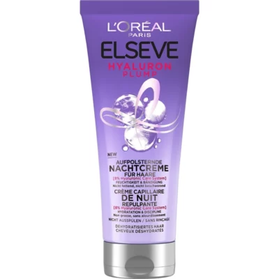 L'Oréal Paris Cremă de umplere de noapte pentru păr Elseve Hyaluron Plump (Plumping Night Cream) 200 ml