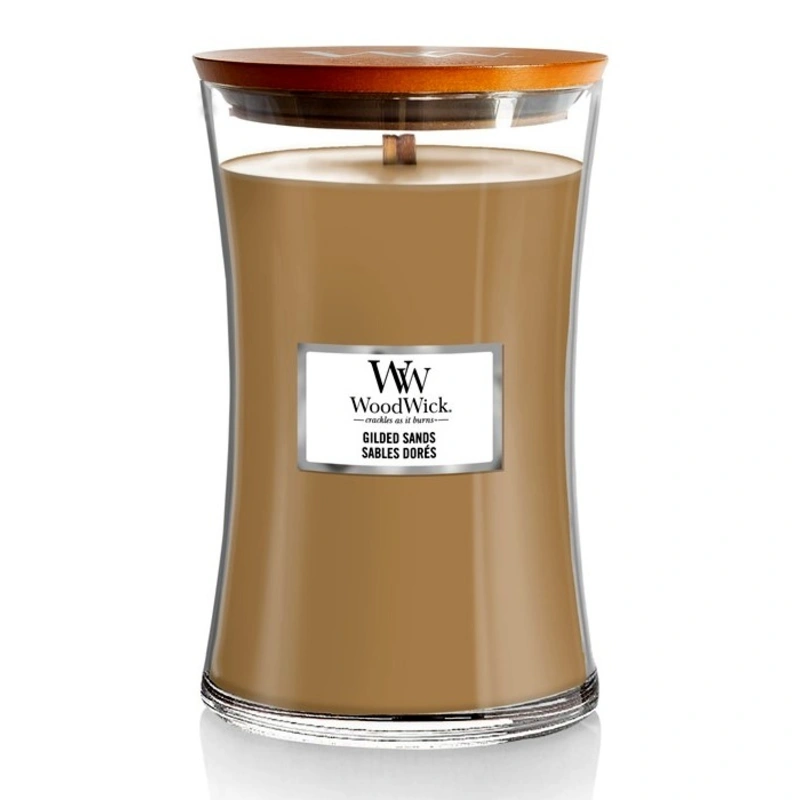 WoodWick Lumânare parfumată Gilded Sands 609,5 g
