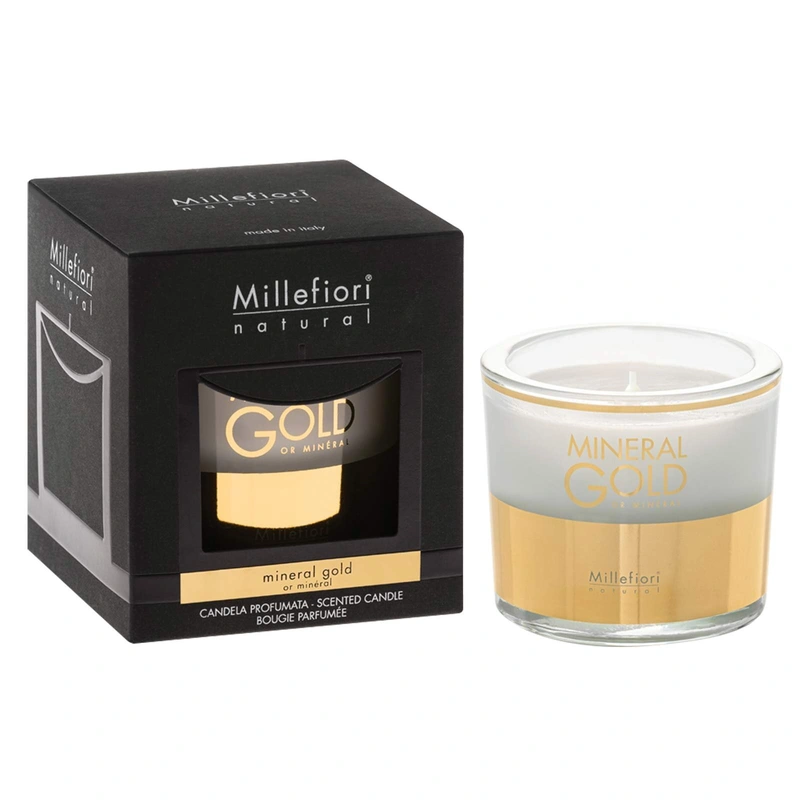 Millefiori Milano Lumânare parfumată Natural Mineral Gold 180 g
