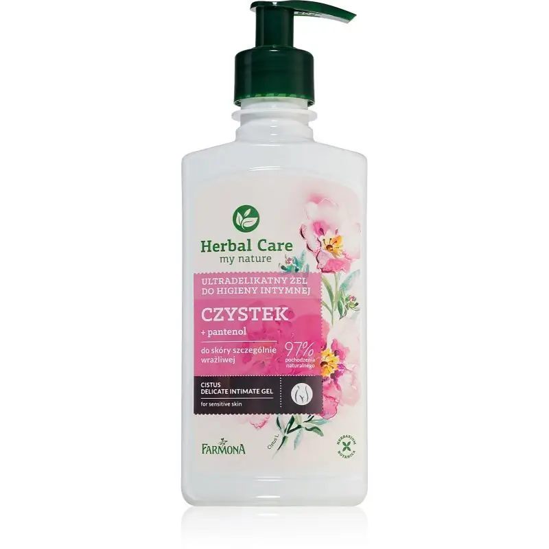 Farmona Herbal Care Cistus Gel delicat pentru igiena intima pentru piele sensibila 330 ml