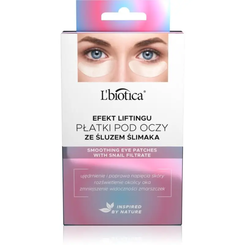 L’biotica Eye Patches Rejuvenating mască pentru ochi, cu efect de netezire extract de melc 1 buc