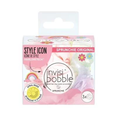 Invisibobble Elastic de păr Sprunchie Retro Dreamin‘ Macaron 3 buc