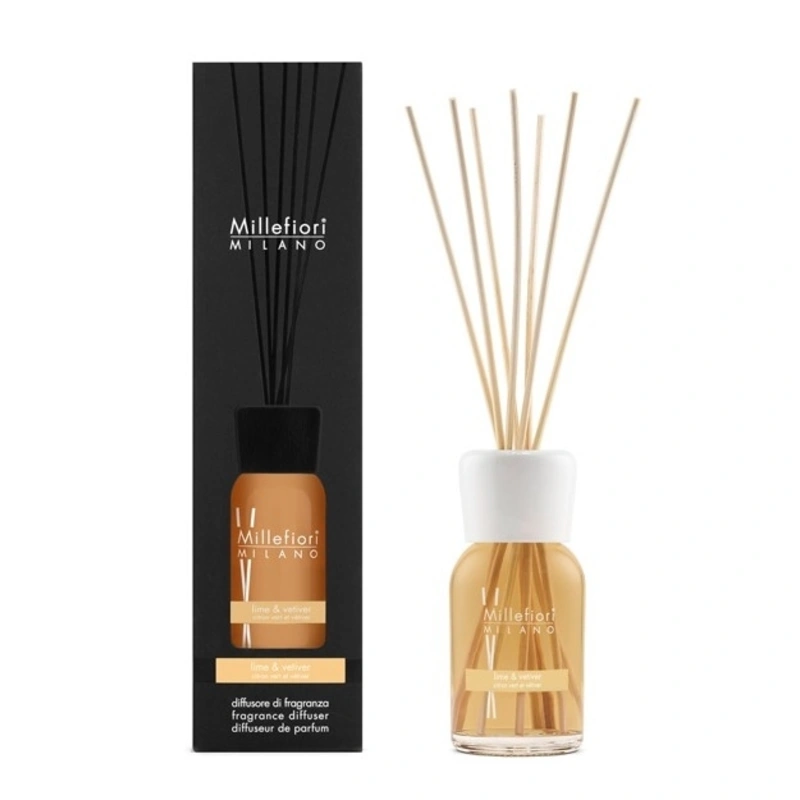 Millefiori Milano Difuzor de aromă Naturală Lime & Vetiver 100 ml