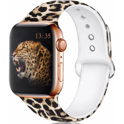 4wrist Curea de silicon pentru Apple Watch - Leopard 38/40/41 mm