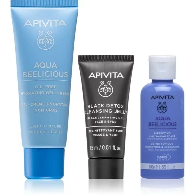 Apivita Aqua Beelicious Hydrating & Refreshing Routine Set set pentru îngrijirea tenului pentru luminozitate si hidratare