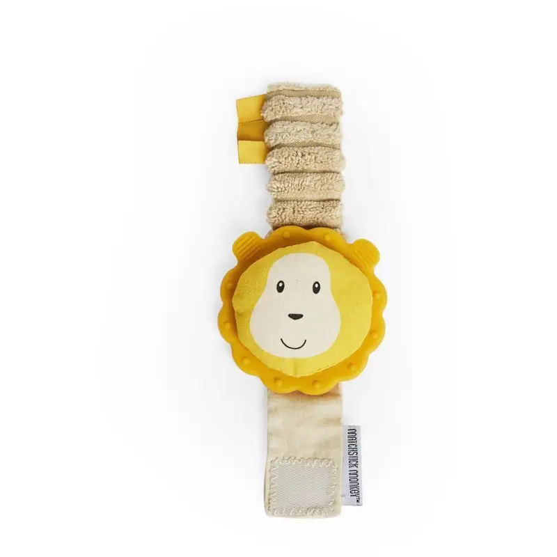 Matchstick Monkey Wrist Teether jucărie pentru dentiție pentru încheieturi Lion 1 buc