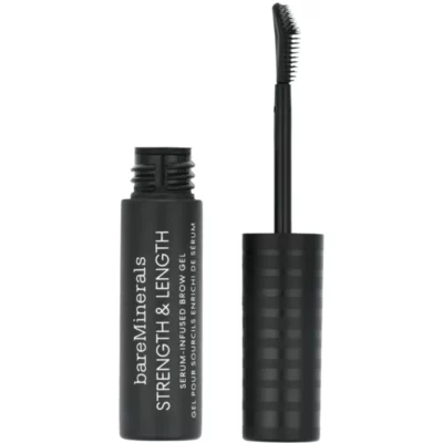 bareMinerals Gel de întărire și alungire a sprâncenelor Strength & Length (Serum-Infused Brow Gel) 5 ml Clear