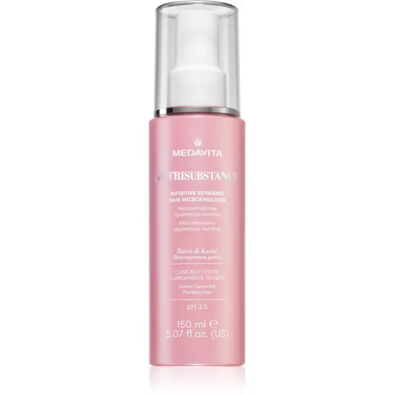 Medavita Nutrisubstance Nutritive Repairing Hair Microemulsion emulsie hranitoare efect regenerator 150 ml