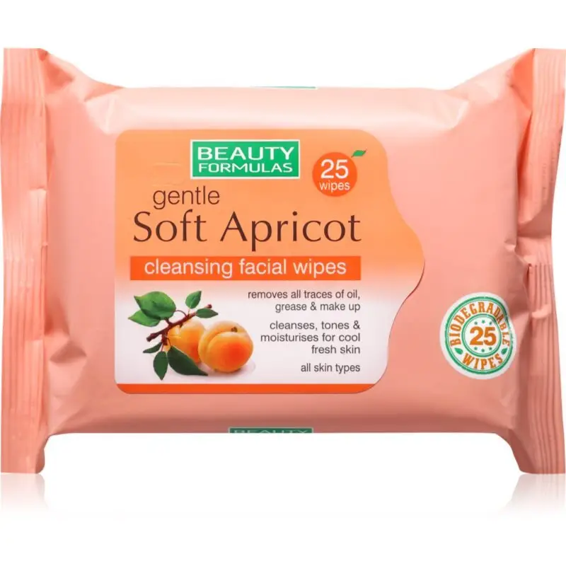 Beauty Formulas Apricot Servetele umede 25 buc