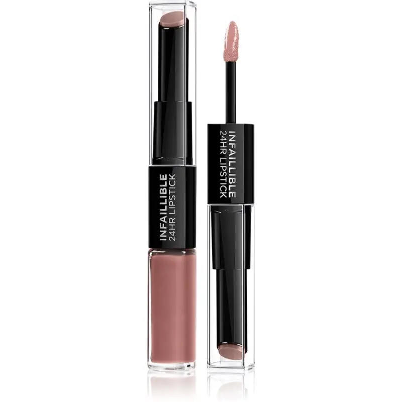 L’Oréal Paris Infallible 24H ruj rezistent si luciu de buze. 2 in 1 culoare 101 Everlasting Parisian 5,7 g