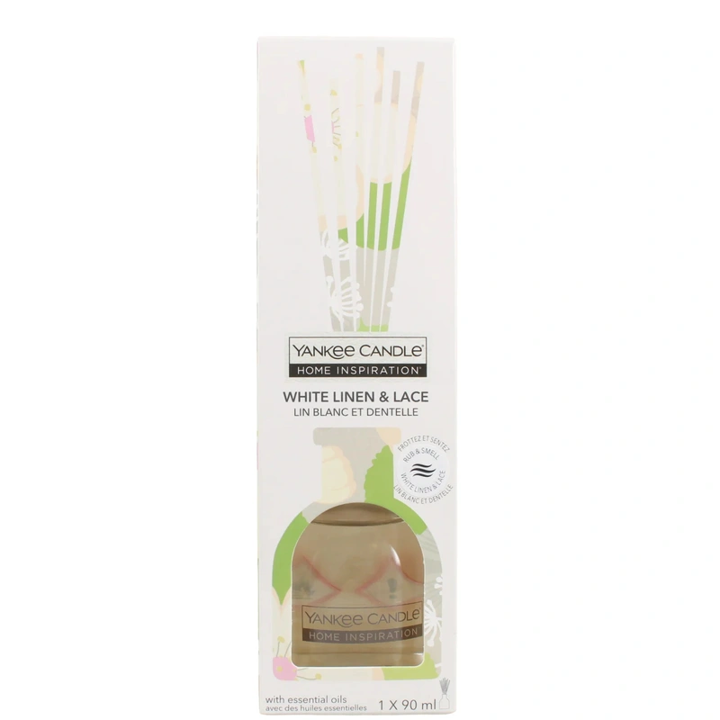 Yankee Candle Difuzor de arome Home Inspiration White Linen & Lace 90 ml