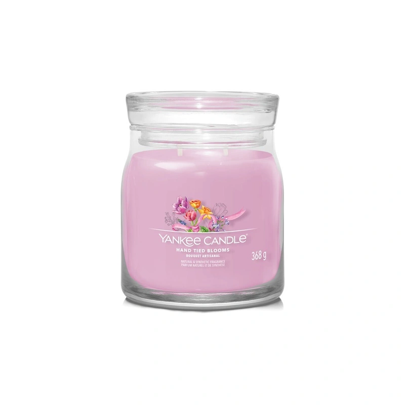 Yankee Candle Lumânare aromatica Signature sticla medie Hand Tied Blooms 368 g