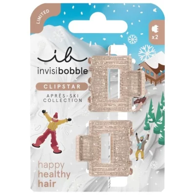 Invisibobble Clește de păr Apres Ski Shimmer 2 buc