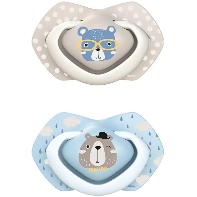 Canpol babies Bonjour Paris B 6-18 m suzetă Blue 2 buc