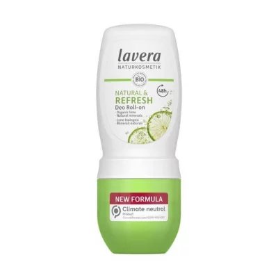 Lavera Deodorant răcoritor cu bilă, aroma lime Refresh (Deodorant Roll-on) 50 ml