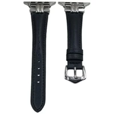 4wrist Curea de piele pentru Apple Watch 38/40/41 mm - Black