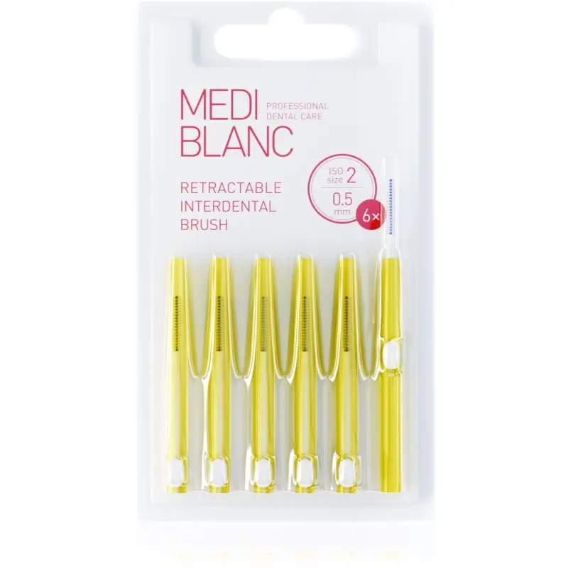 MEDIBLANC Interdental TB Pull Out System 0.5mm periuță interdentară retractabilă 6 buc