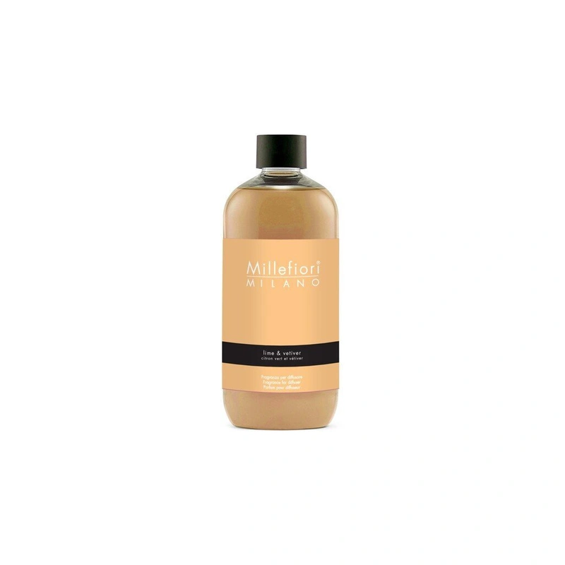 Millefiori Milano Rezervă de umplere pentru difuzorul de aromă Natural Lime & Vetiver 250 ml