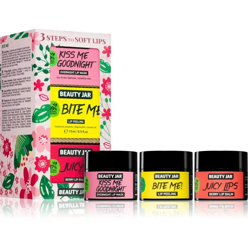 Beauty Jar 3 Steps to SOFT Lips set cadou de buze