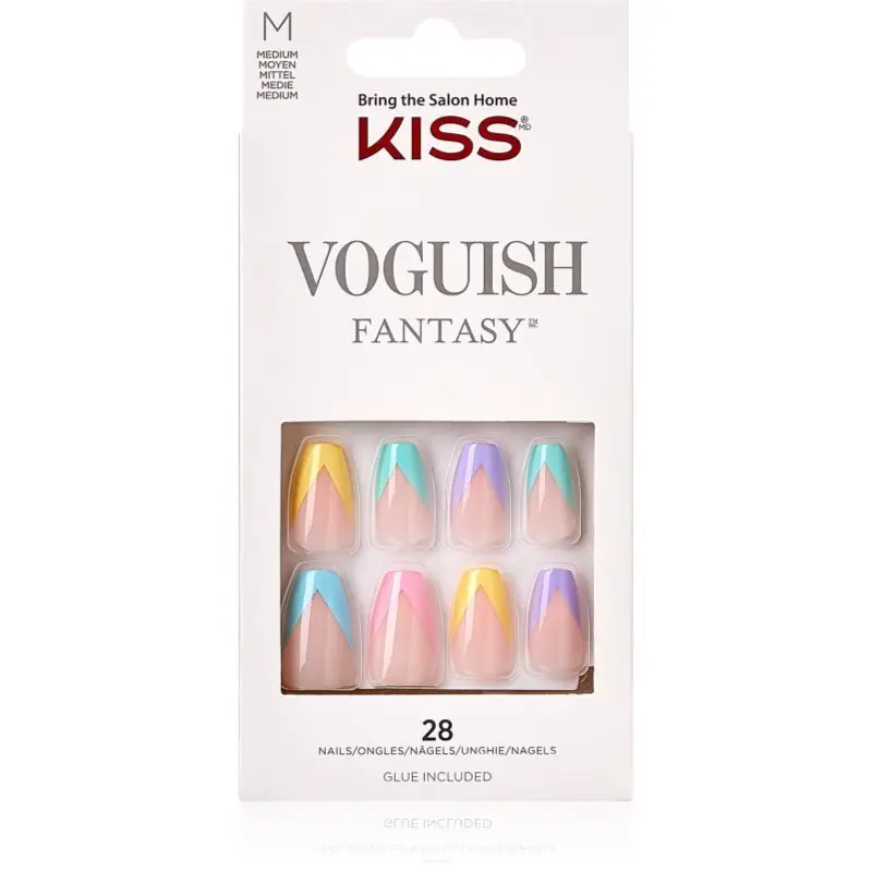 KISS Voguish Fantasy Candies unghii artificiale mediu 28 buc