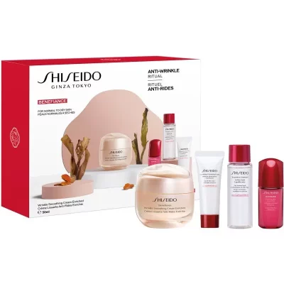 Shiseido Benefiance Wrinkle Smoothing Cream Enriched Value Set set cadou pentru o piele perfecta