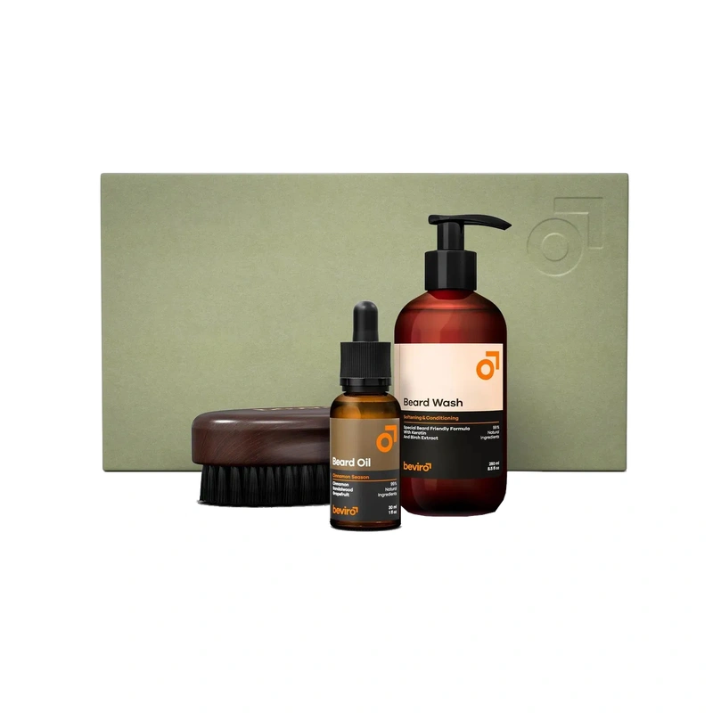 beviro Set cadou The Cinnamon Season Beard Care Kit
