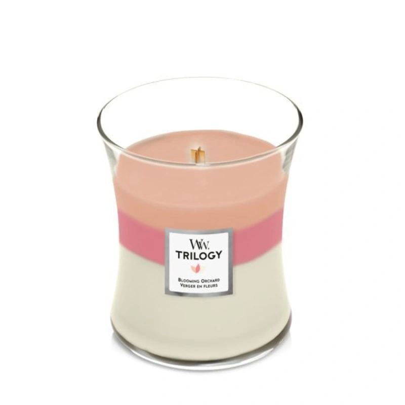 WoodWick Lumânare parfumată vază Trilogy Blooming Orchard 275 g