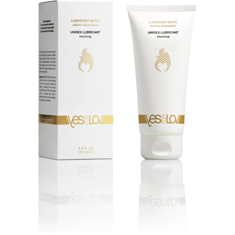 YESforLOV Gel lubrifiant care incălzește (Unisex Lubricant Warning) 100 ml
