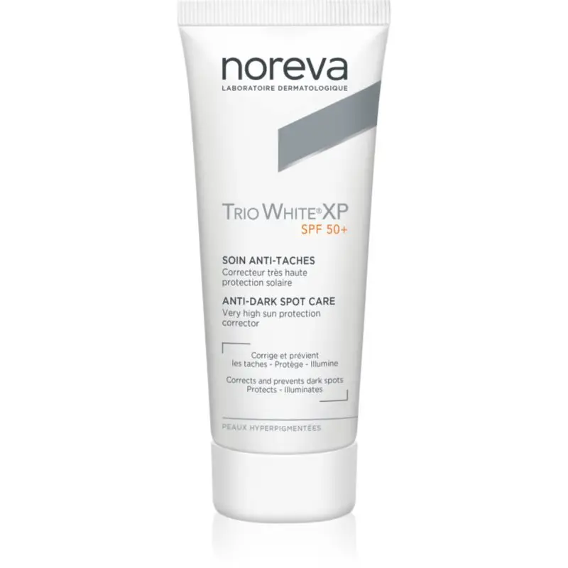 Noreva Trio White XP Anti-Dark Spot Care SPF 50+ crema de soare pentru fata impotriva petelor SPF 50+ 40 ml