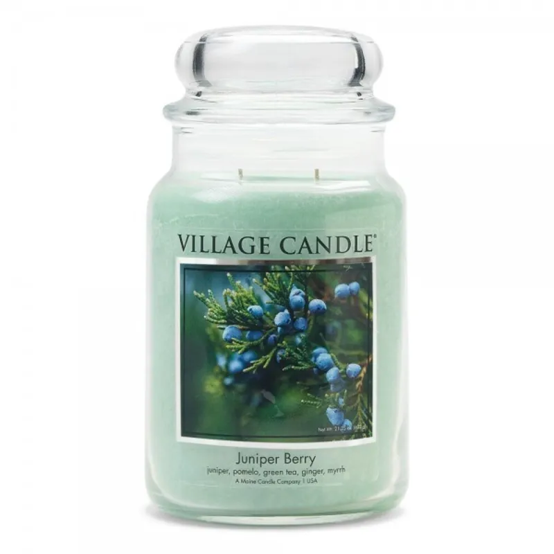 Village Candle Lumânare parfumată în sticlă Juniper Berry 602 g