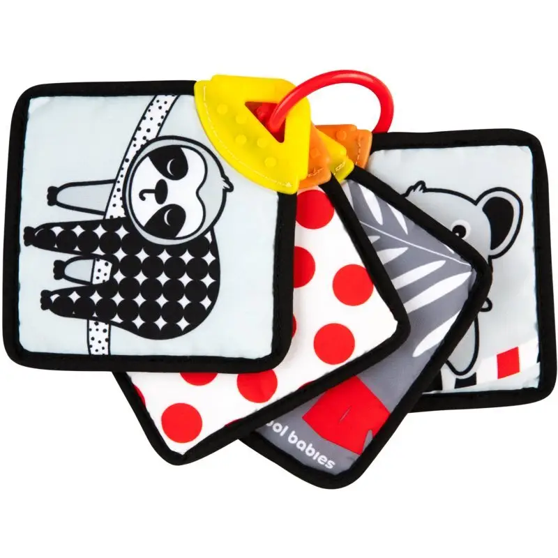 Canpol babies BabiesBoo Sensory Cards with Teether carte rotativă pentru dentiție 1 buc