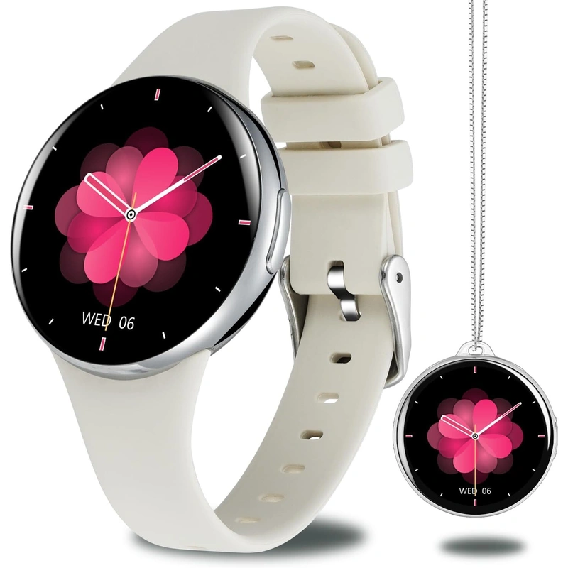 Wotchi AMOLED Smartwatch DM75 – Silver – White