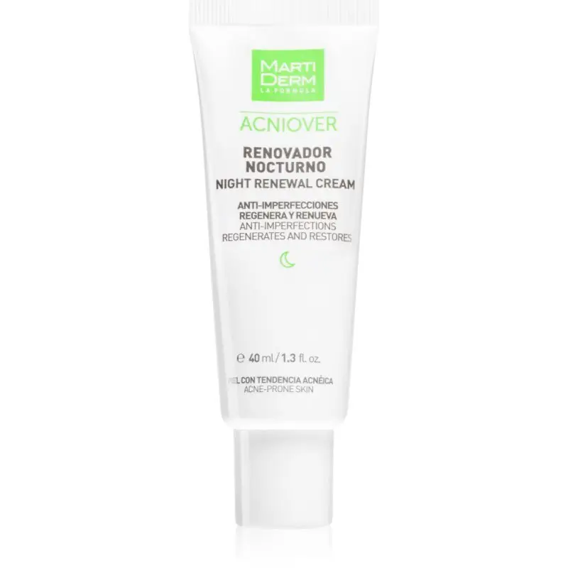 MartiDerm Acniover Night Reneval Cream crema de noapte intensiva impotriva acneei 40 ml
