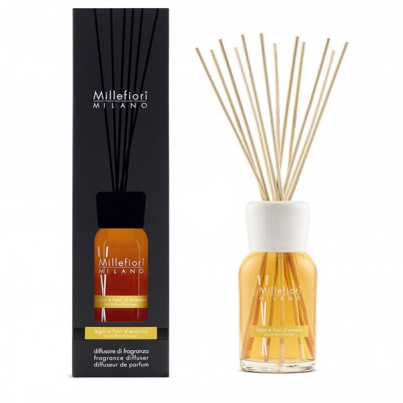 Millefiori Milano Difuzor din sticlă Natural Legni E Fiori D'arancio 500 ml