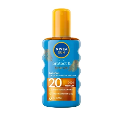 Nivea Ulei de protectie solara SPF 20 Sun (Protect & Bronze Oil) 200 ml