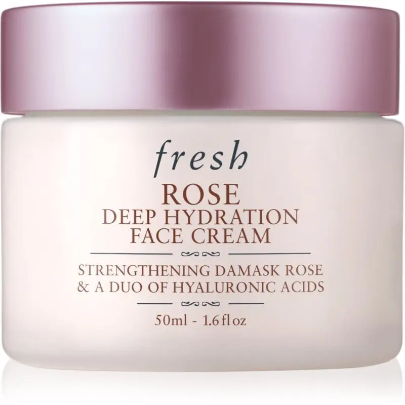 fresh Rose Deep Hydration Face Cream crema de fata hidratanta cu acid hialuronic 50 ml