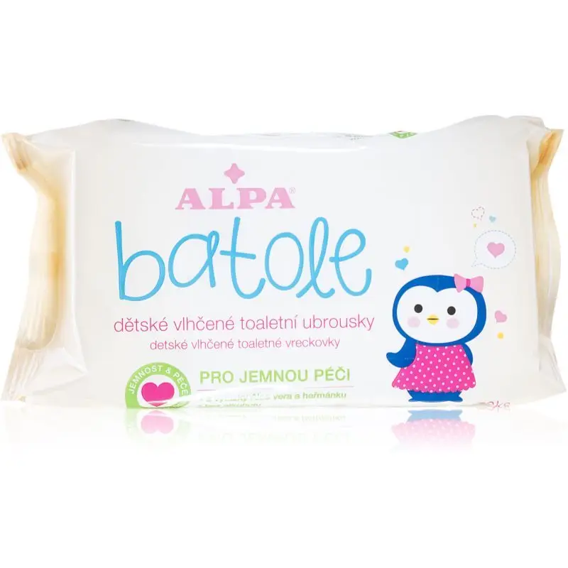 Alpa Toddler Wet wipes servetele delicate pentru copii pentru piele sensibila 72 buc