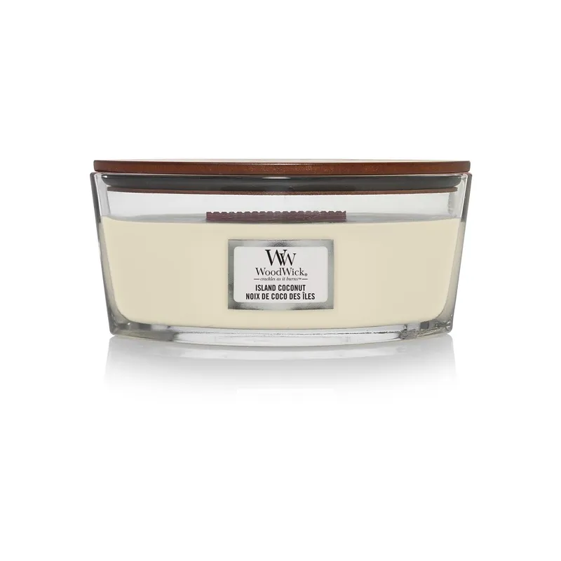 WoodWick Lumânare parfumată Island Coconut 453,6 g