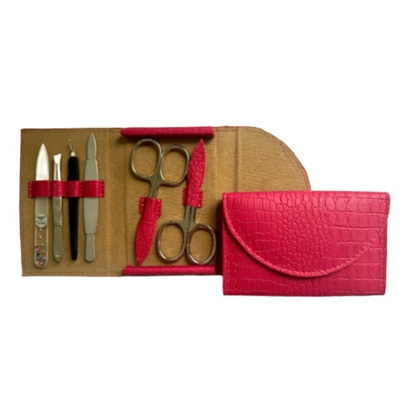 DuKaS Set manichiură cu clapeta rotunda 6 piese Premium Line PL 214R