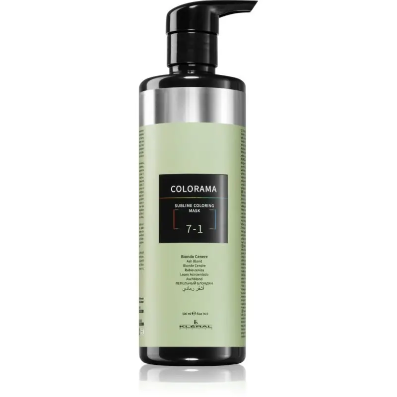 Kléral system Colorama mască colorantă pentru toate tipurile de păr Ash Blond 7.1 500 ml