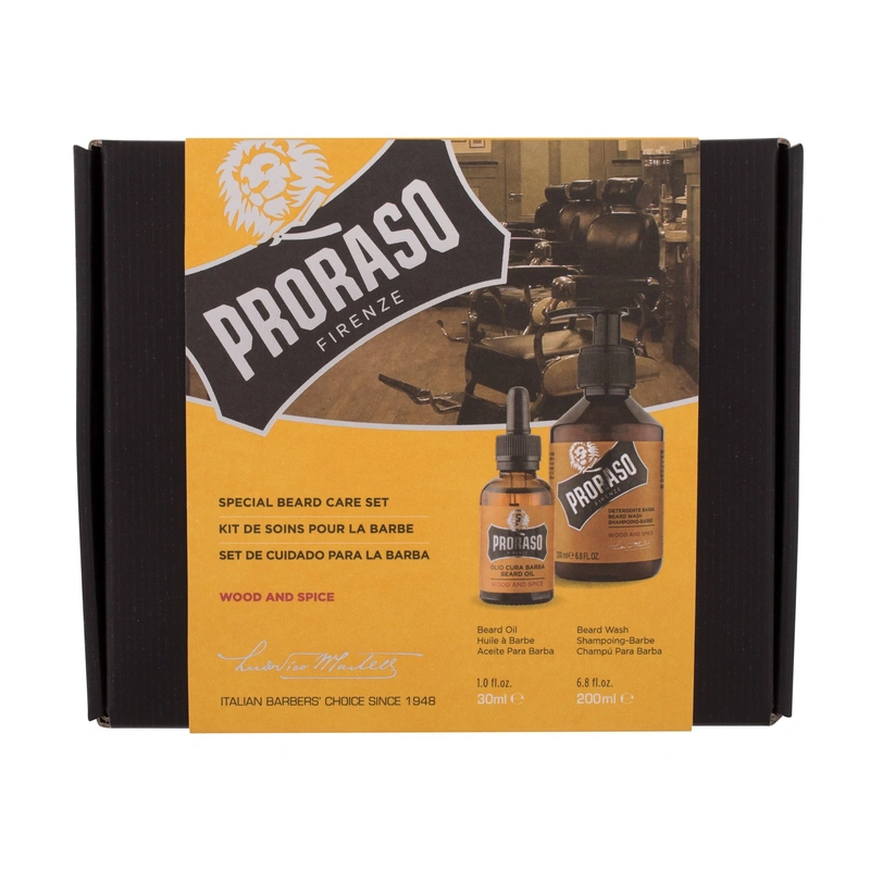 Proraso Set cadou de produse pentru îngrijirea bărbii Wood and Spice