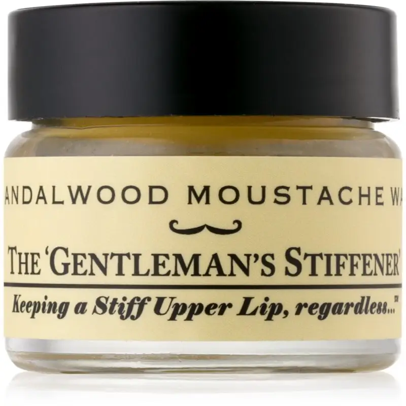 Captain Fawcett Moustache Wax The Gentleman's Stiffener ceara pentru mustata Sandalwood 15 ml