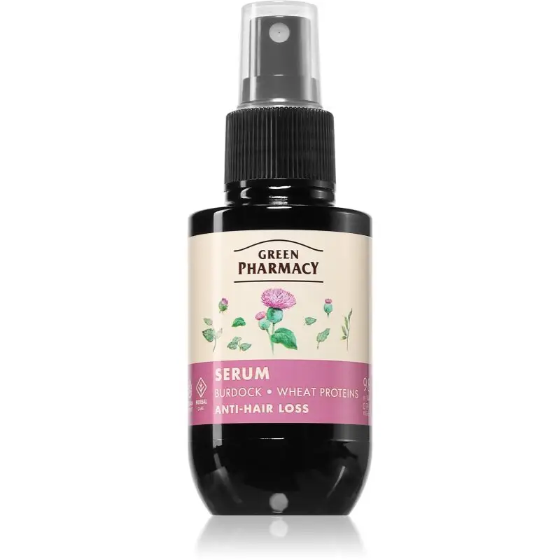 Green Pharmacy Burdock & Wheat proteins Care Serum ser impotriva caderii parului 100 ml